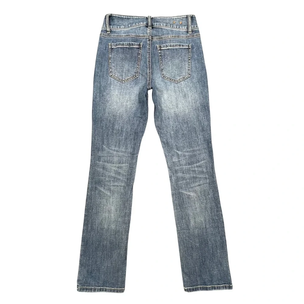 cabi Blue Cinch Straight Stretch Denim Jeans Women 4